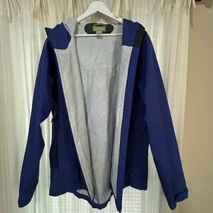 Royal Blue Hooded Rain Jacket